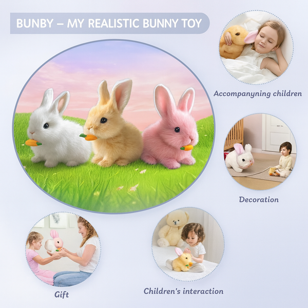 Lifelike Hopping Bunny Toy