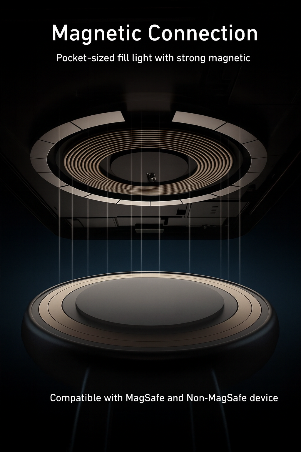 Magnetic Selfie Light with Mirror™