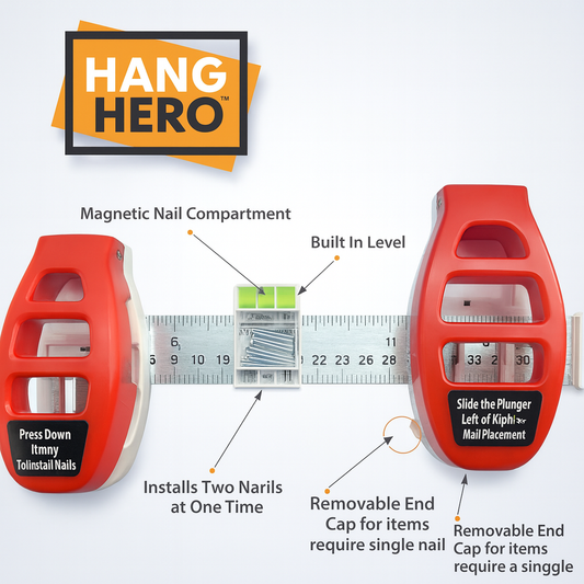 Hang Hero - All in One Picture Hanging System!